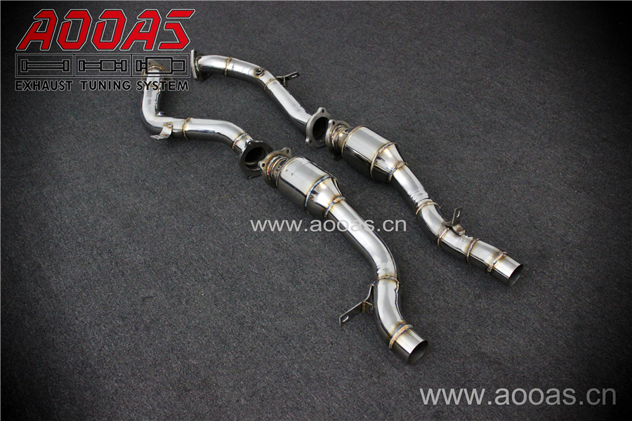 Volkswagen Touareg 3.0T All SS304 / Cat (With Cat) Downpipe + Front Pipe (Downpipe Back)